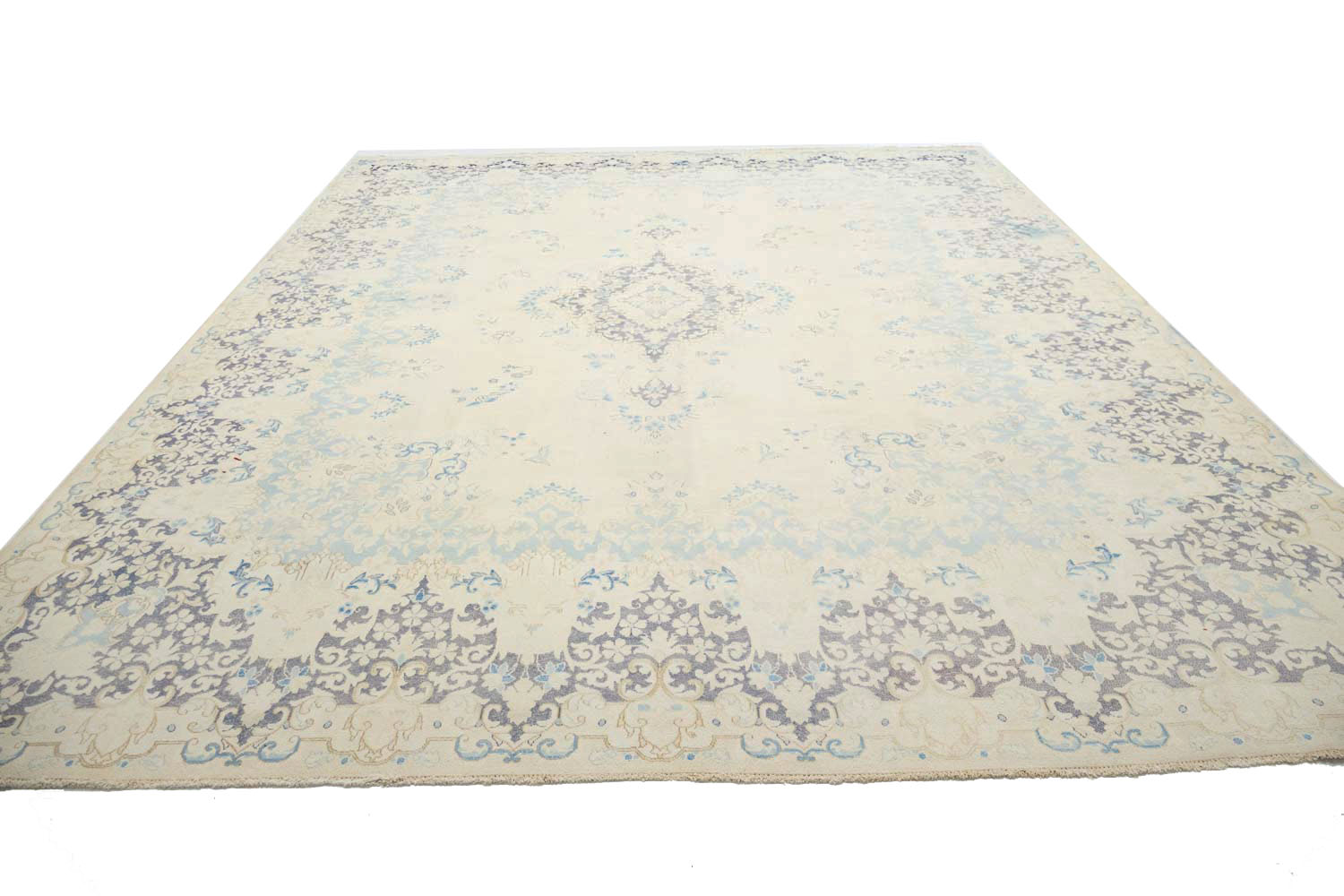 9'10x13'0 Hand Knotted Floral Traditional Wool Oriental Rug - Image 6