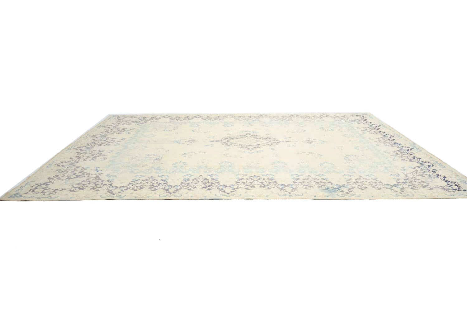 9'10x13'0 Hand Knotted Floral Traditional Wool Oriental Rug - Image 7