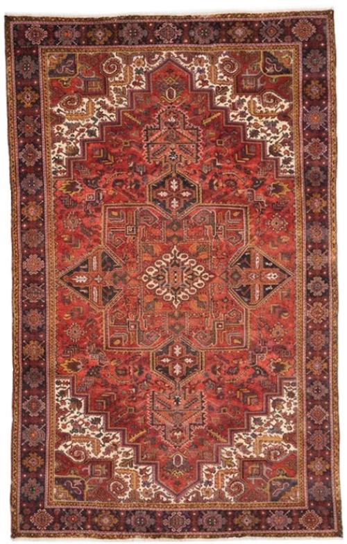 9'11x13'0 Hand Knotted Floral Traditional Wool Oriental Rug