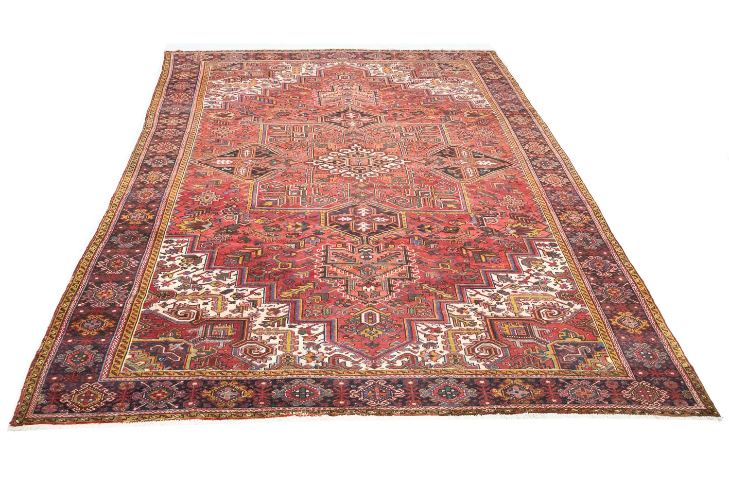 9'11x13'0 Hand Knotted Floral Traditional Wool Oriental Rug - Image 7