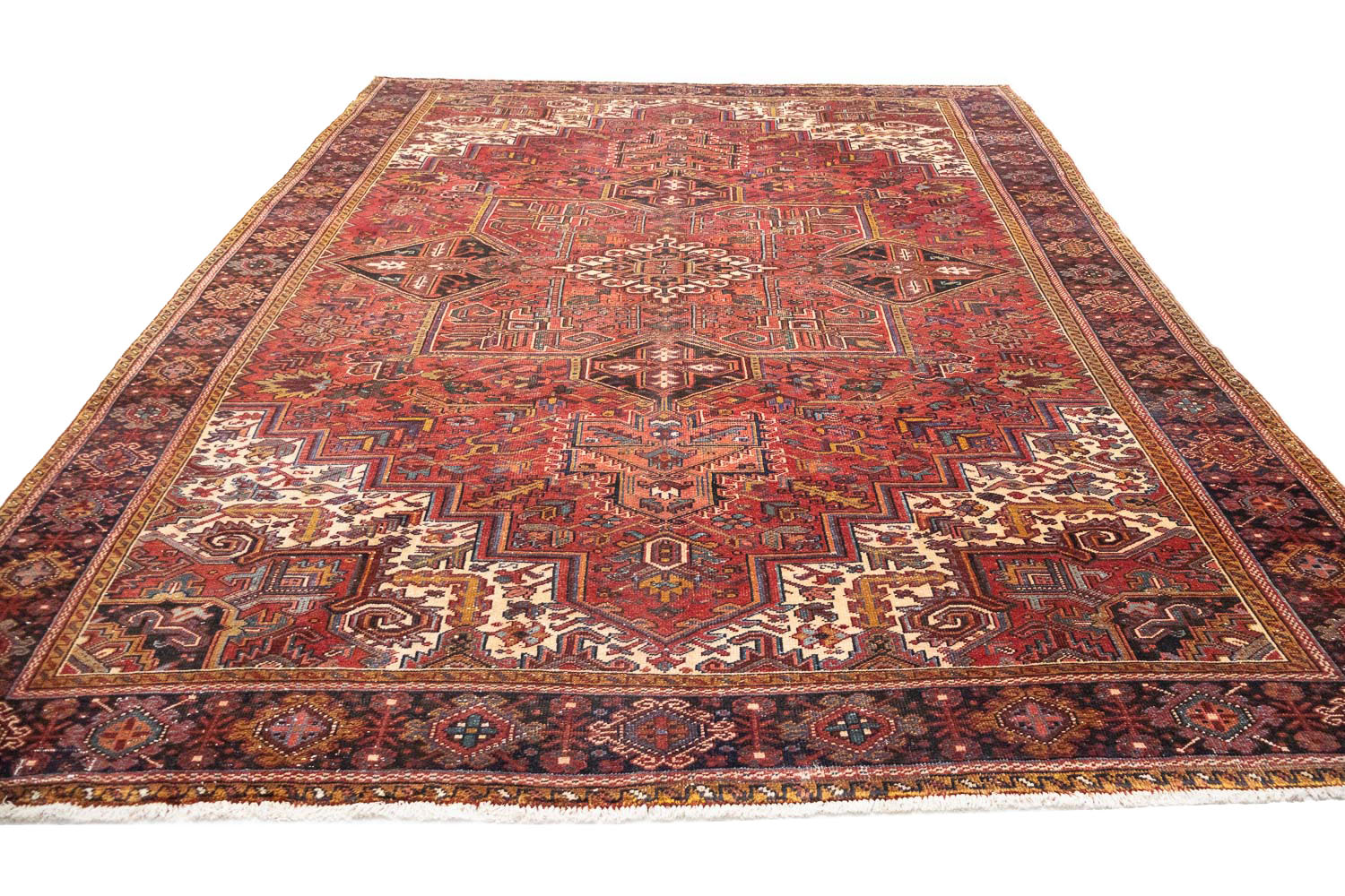 9'11x13'0 Hand Knotted Floral Traditional Wool Oriental Rug - Image 3