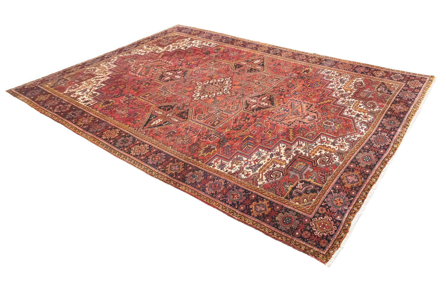 9'11x13'0 Hand Knotted Floral Traditional Wool Oriental Rug - Image 4