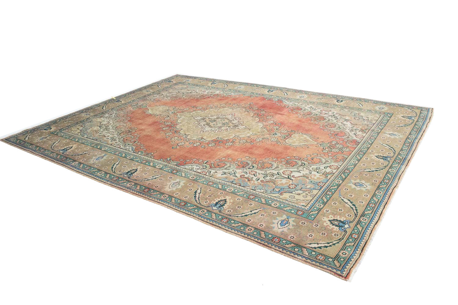9'11x12'8 Hand Knotted Floral Traditional Wool Oriental Rug - Image 5