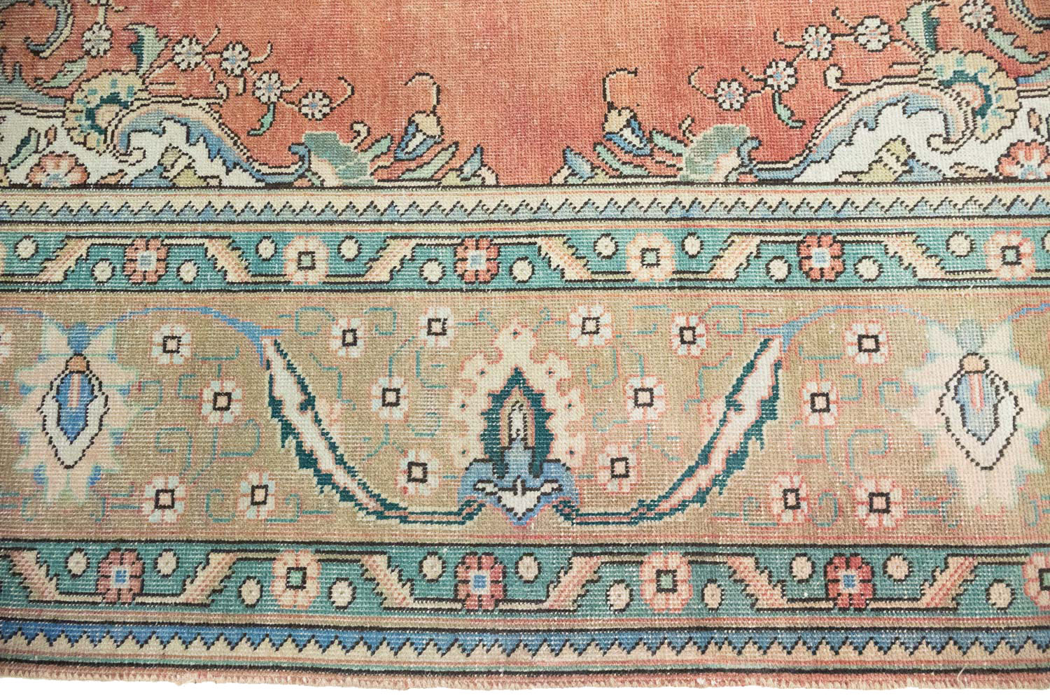 9'11x12'8 Hand Knotted Floral Traditional Wool Oriental Rug - Image 7