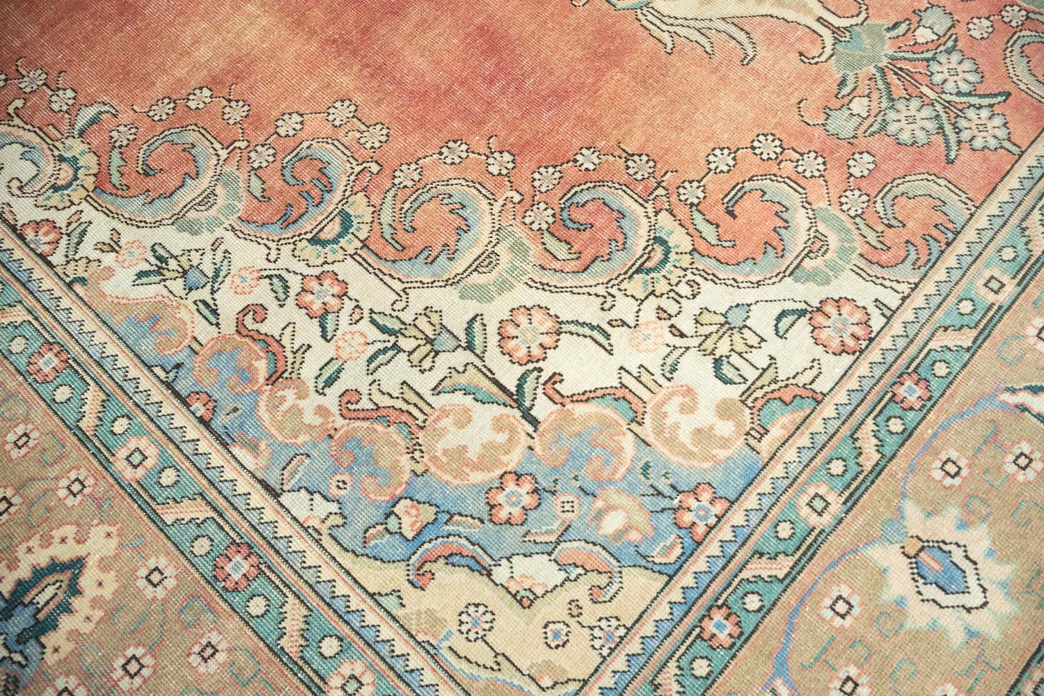 9'11x12'8 Hand Knotted Floral Traditional Wool Oriental Rug - Image 8