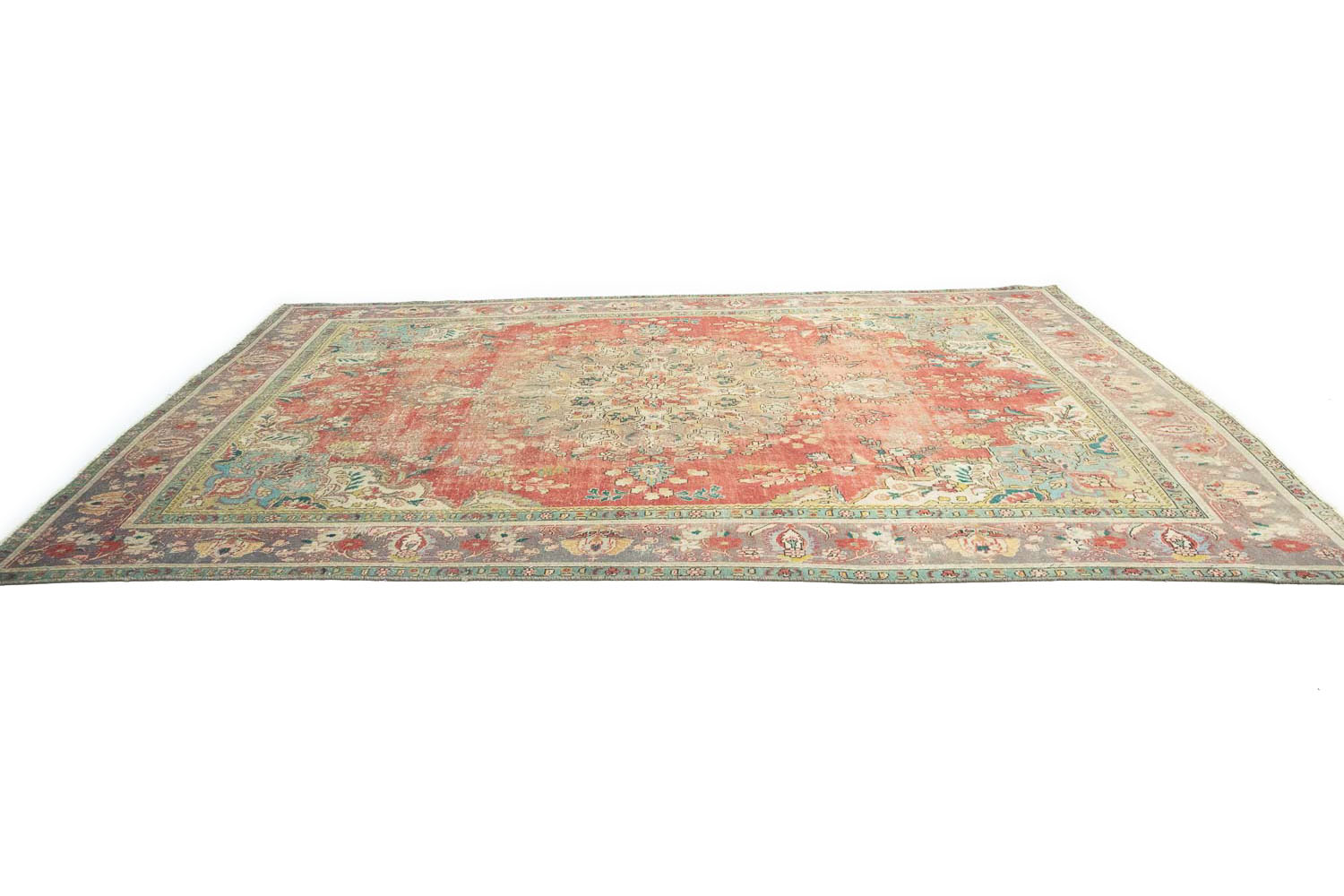 9'5x12'9 Hand Knotted Floral Traditional Wool Oriental Rug - Image 6