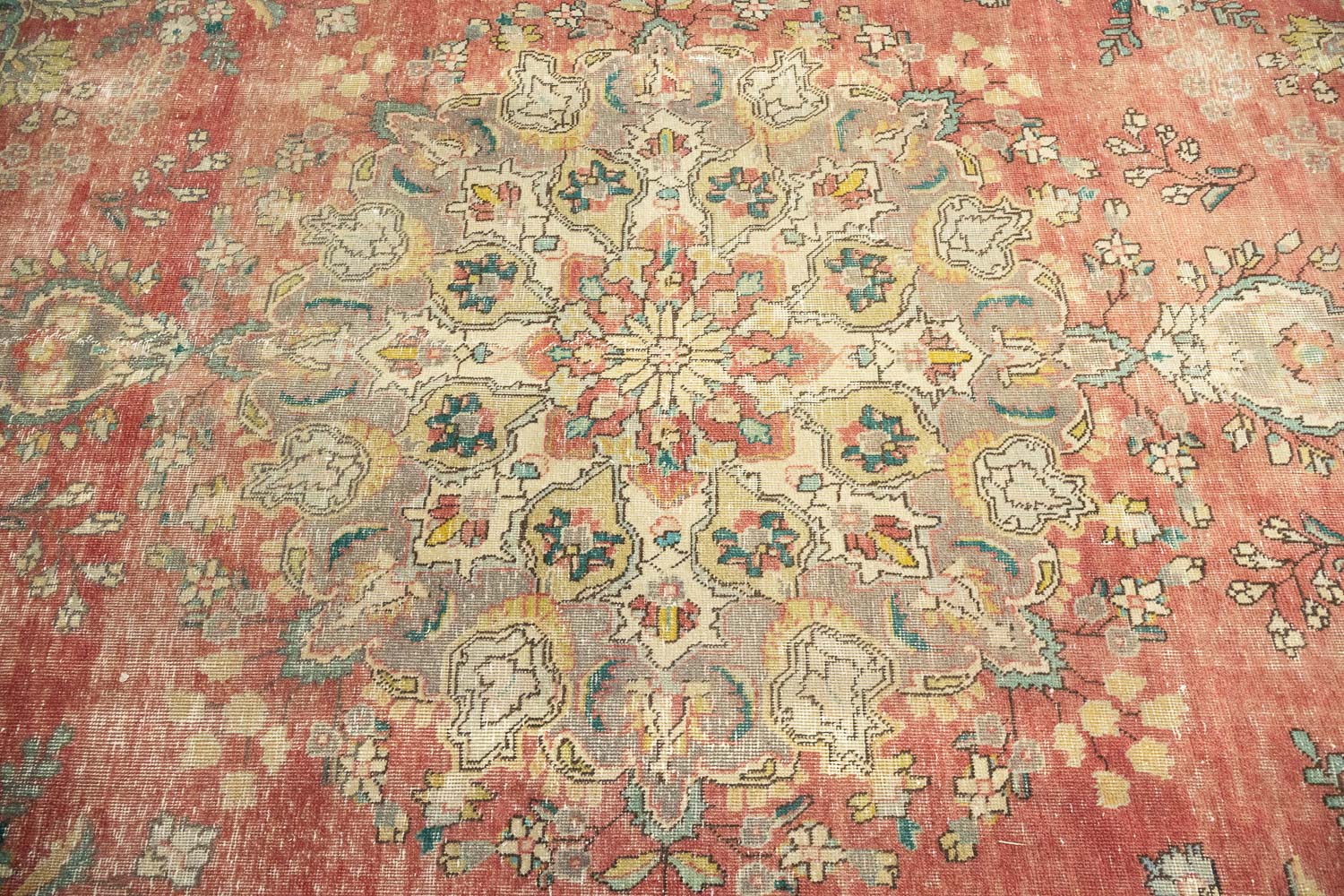 9'5x12'9 Hand Knotted Floral Traditional Wool Oriental Rug - Image 7