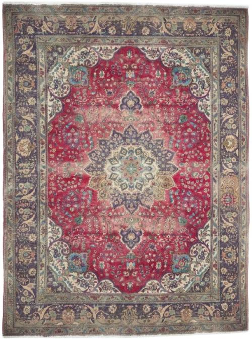 10'1x12'11 Hand Knotted Floral Traditional Wool Oriental Rug
