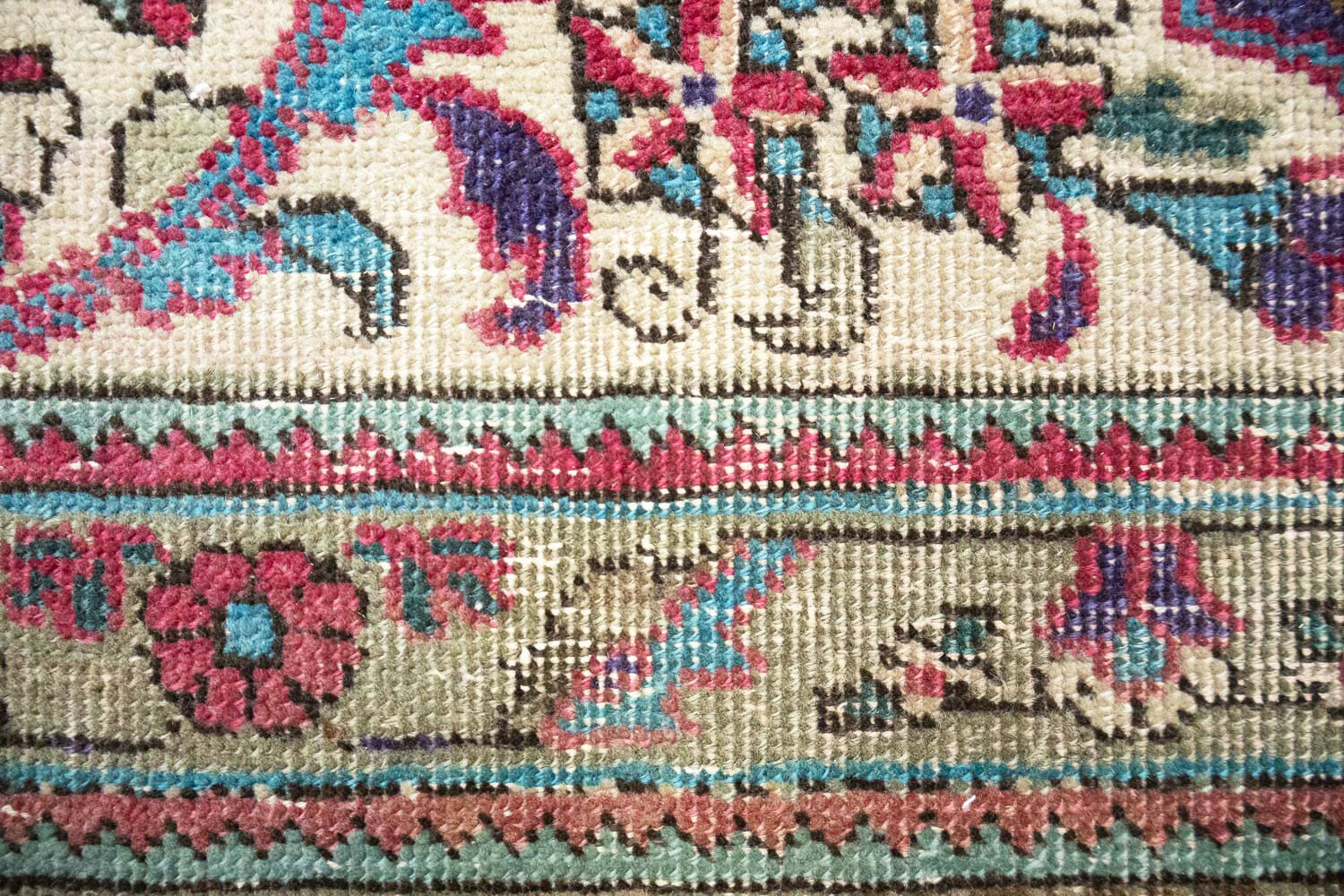 10'1x12'11 Hand Knotted Floral Traditional Wool Oriental Rug - Image 13