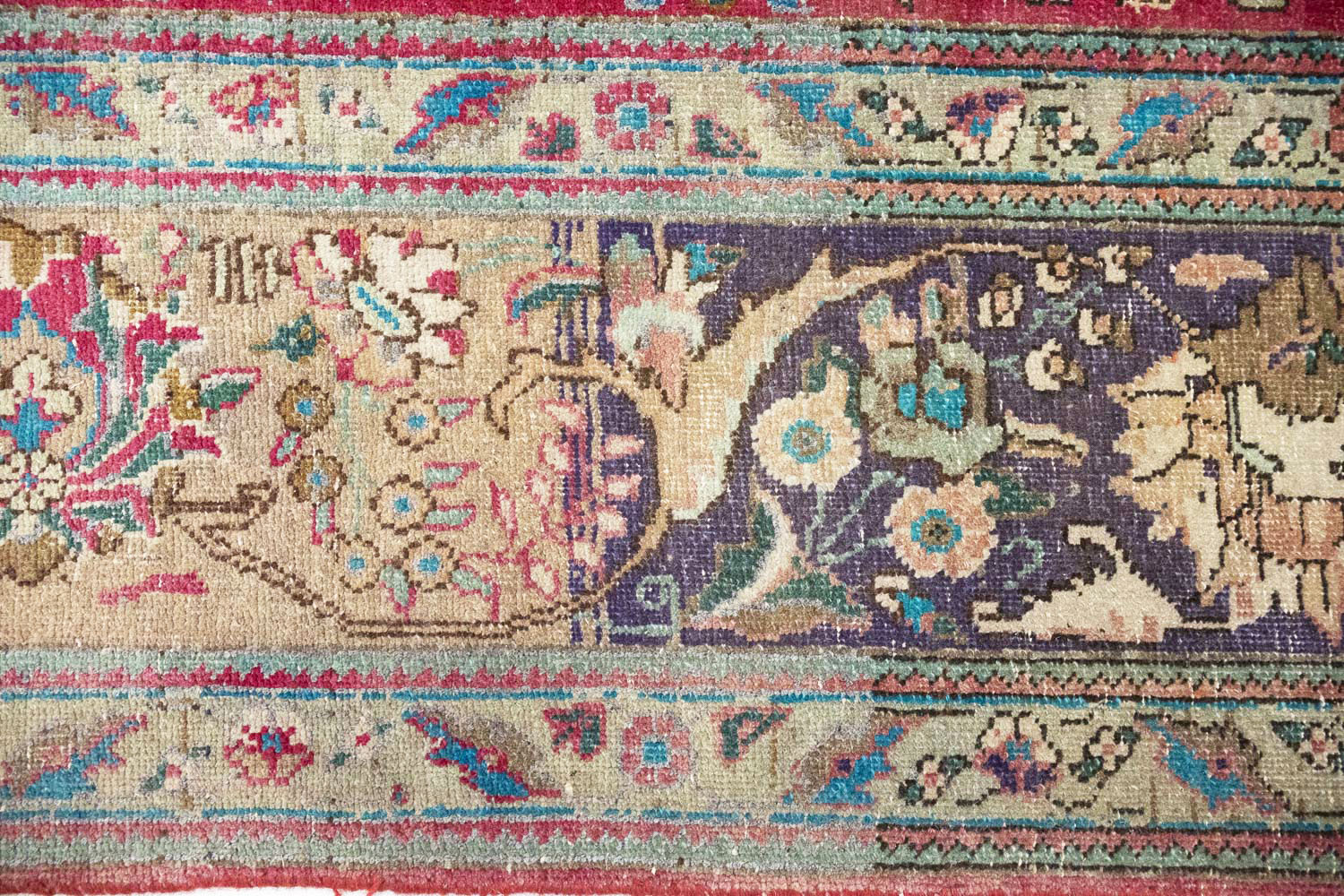 10'1x12'11 Hand Knotted Floral Traditional Wool Oriental Rug - Image 15
