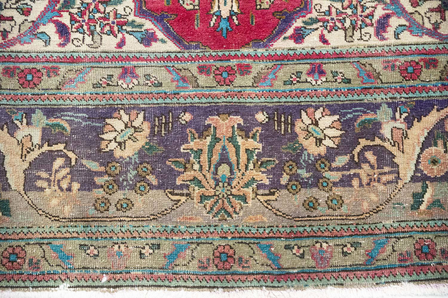 10'1x12'11 Hand Knotted Floral Traditional Wool Oriental Rug - Image 17