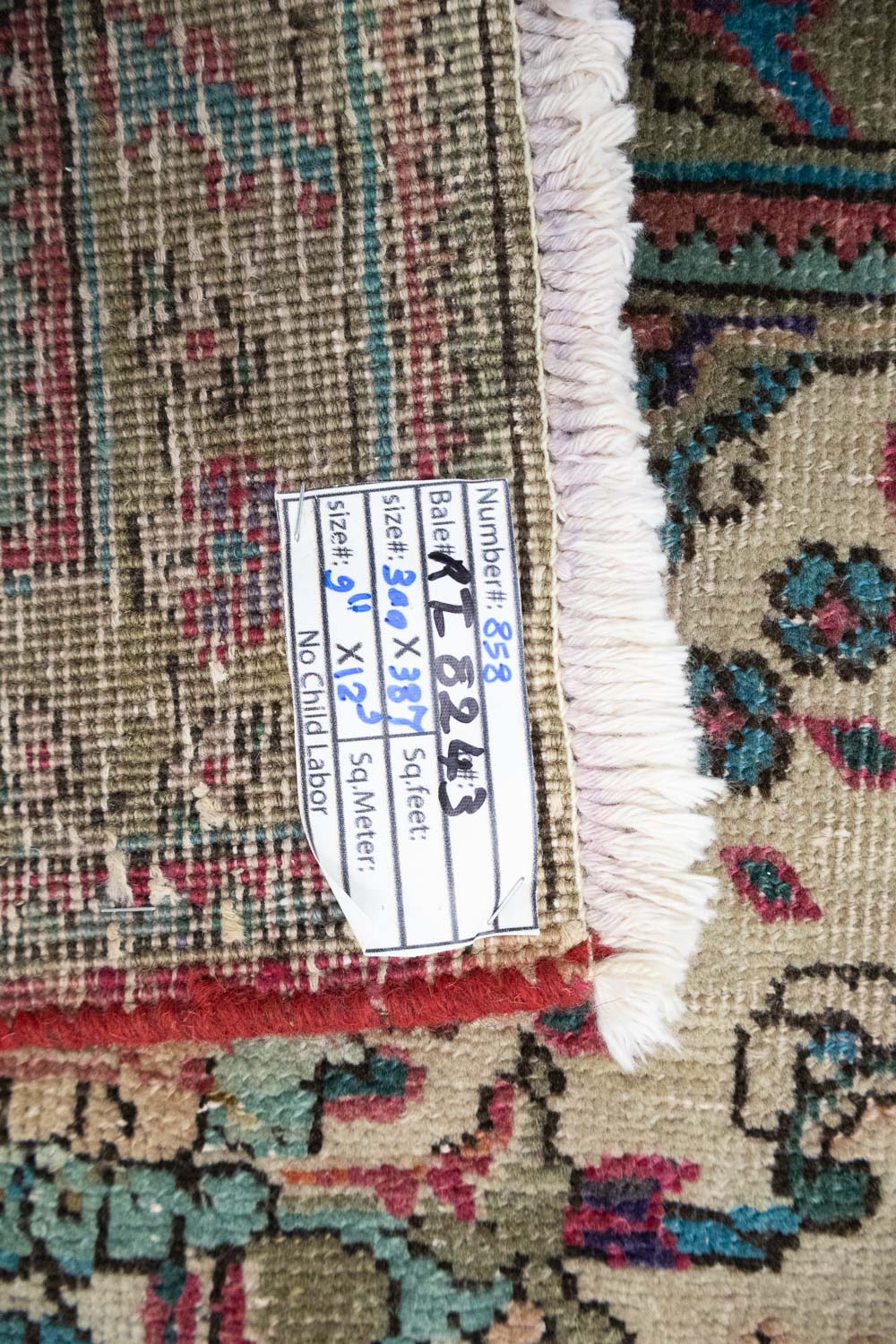 10'1x12'11 Hand Knotted Floral Traditional Wool Oriental Rug - Image 20
