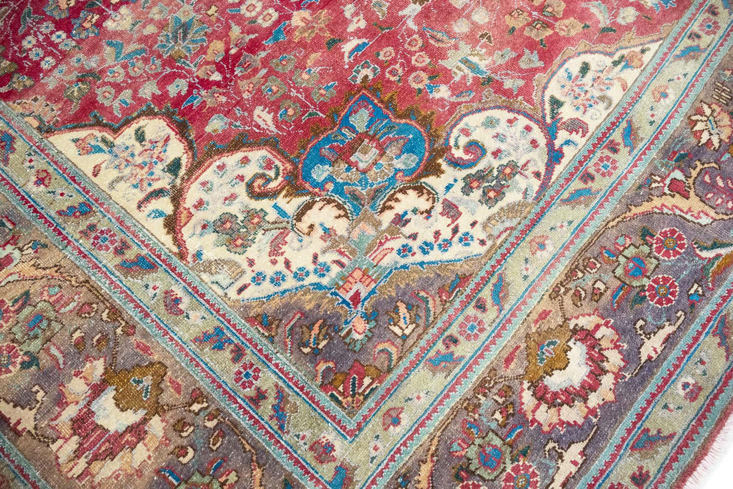 10'1x12'11 Hand Knotted Floral Traditional Wool Oriental Rug - Image 10