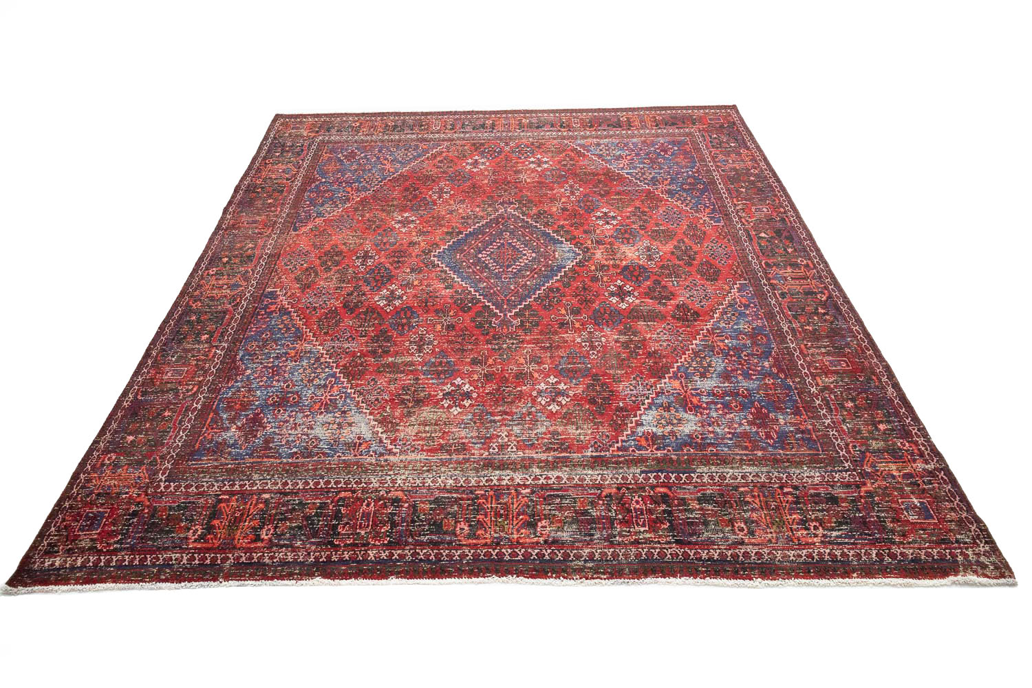9'10x12'8 Hand Knotted Tribal Geometric Wool Oriental Rug - Image 3