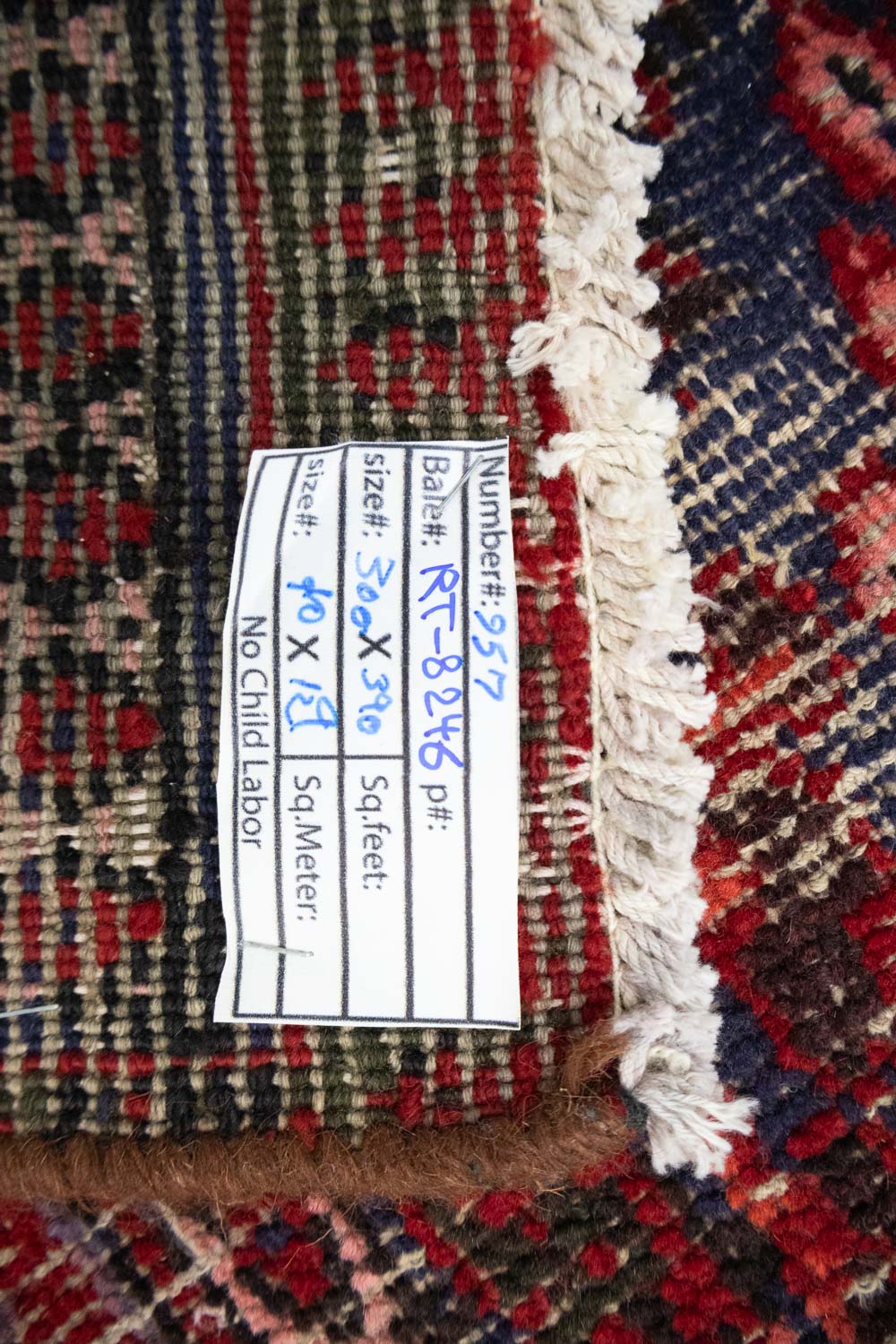 9'10x12'8 Hand Knotted Tribal Geometric Wool Oriental Rug - Image 16
