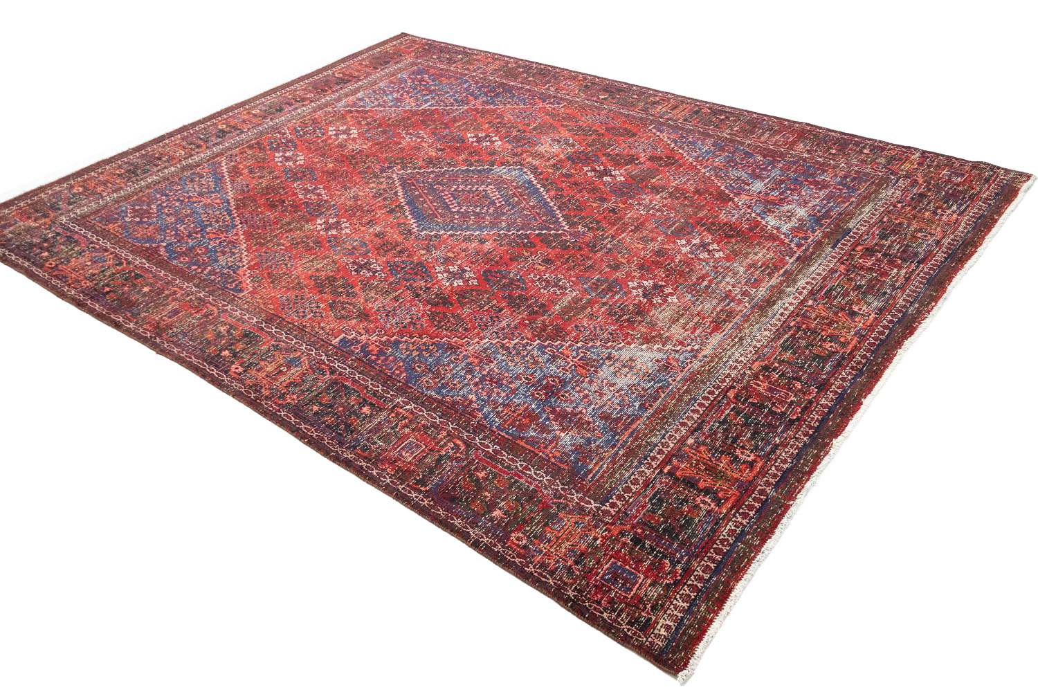 9'10x12'8 Hand Knotted Tribal Geometric Wool Oriental Rug - Image 6