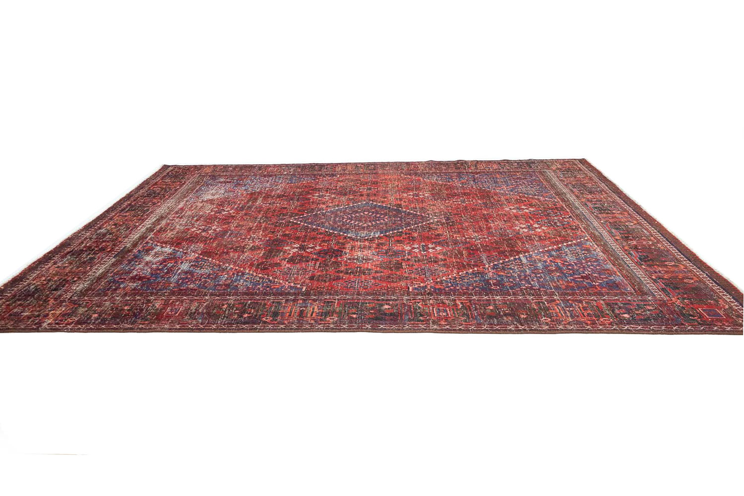 9'10x12'8 Hand Knotted Tribal Geometric Wool Oriental Rug - Image 4