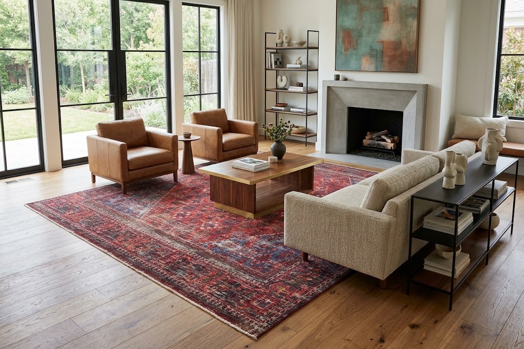 9'10x12'8 Hand Knotted Tribal Geometric Wool Oriental Rug - Image 2