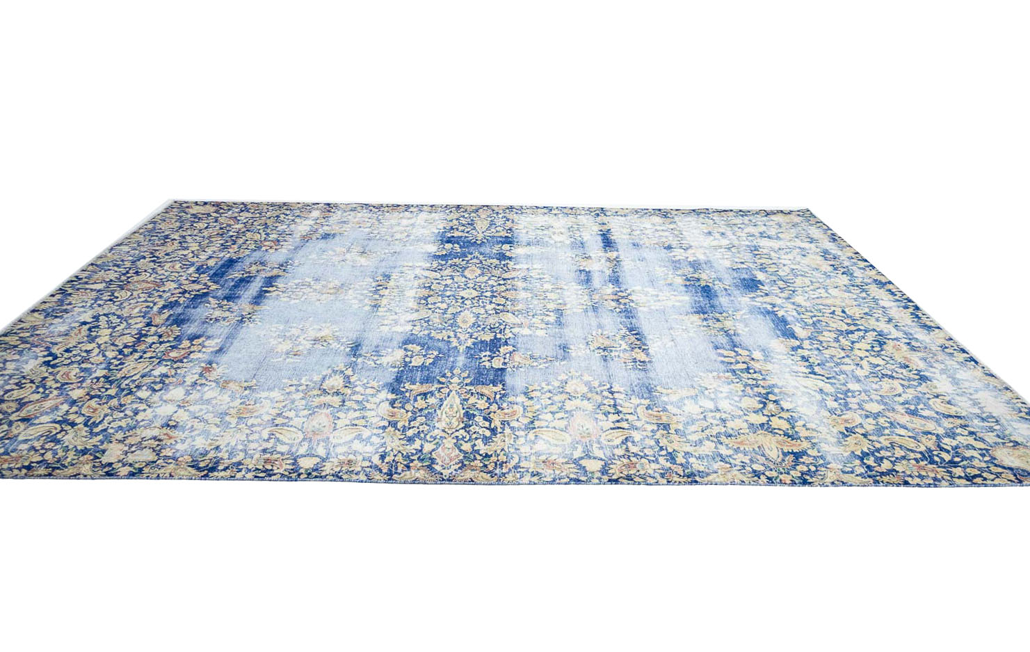 9'10x13'0 Hand Knotted Floral Classic Wool Oriental Rug - Image 4
