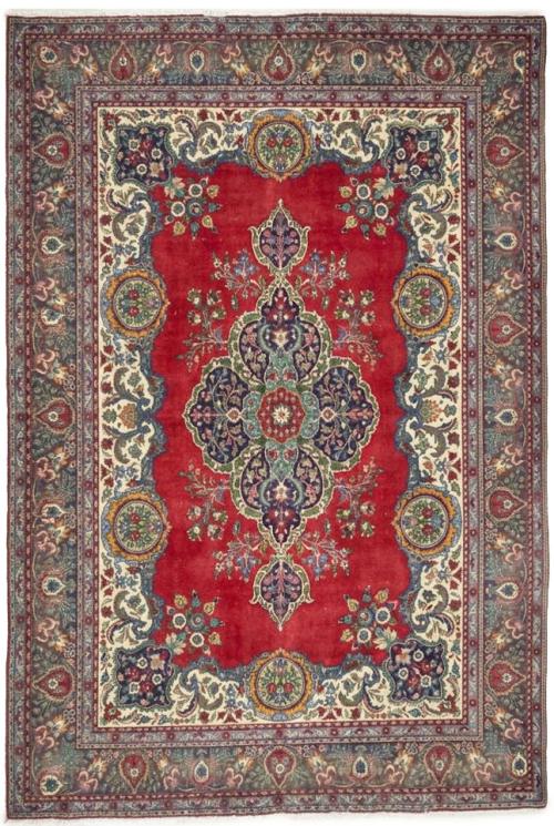 9'9x13'0 Hand Knotted Floral Traditional Wool Oriental Rug