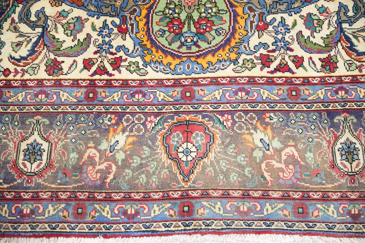 9'9x13'0 Hand Knotted Floral Traditional Wool Oriental Rug - Image 10