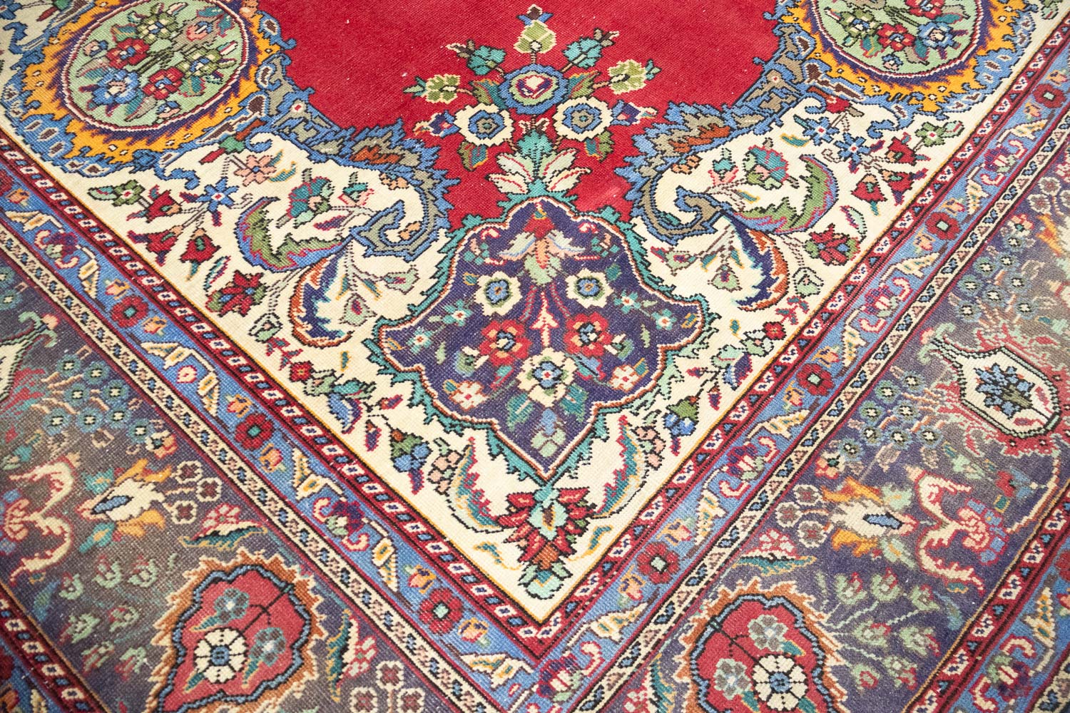 9'9x13'0 Hand Knotted Floral Traditional Wool Oriental Rug - Image 11