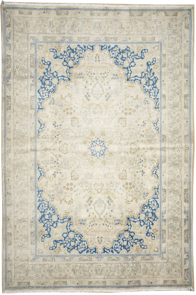 9'6x12'8 Hand Knotted Floral Traditional Wool Oriental Rug - Image 1
