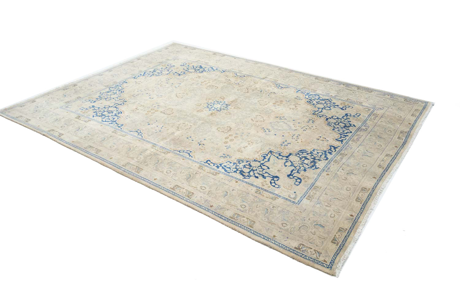 9'6x12'8 Hand Knotted Floral Traditional Wool Oriental Rug - Image 4