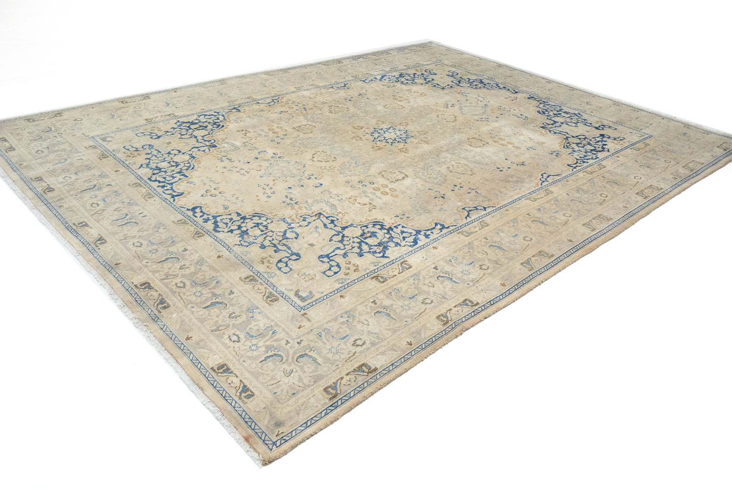 9'6x12'8 Hand Knotted Floral Traditional Wool Oriental Rug - Image 5