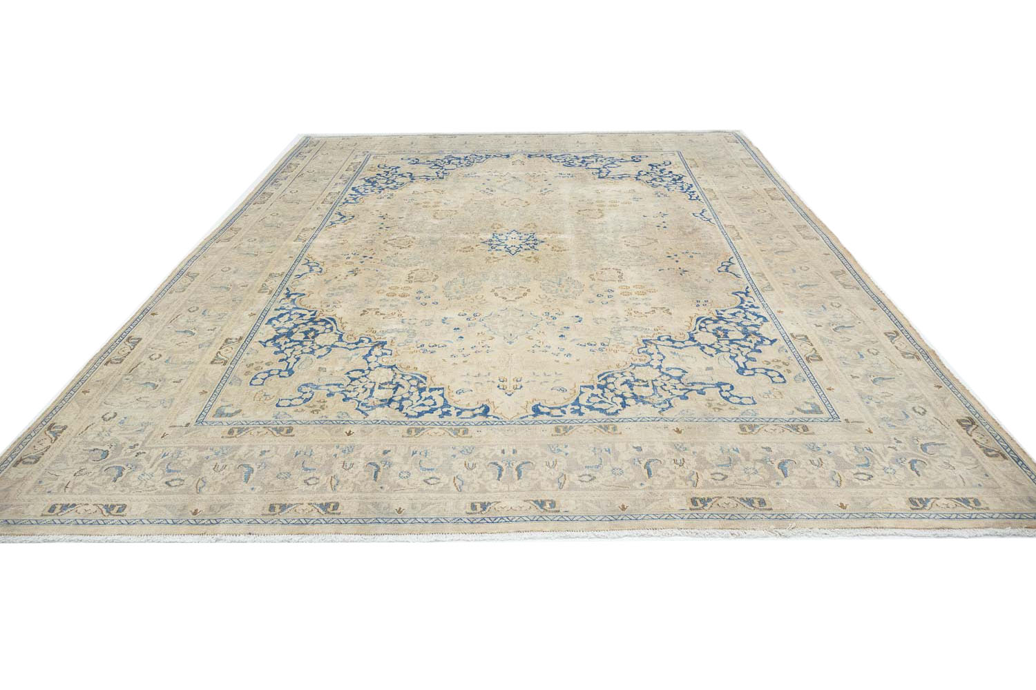 9'6x12'8 Hand Knotted Floral Traditional Wool Oriental Rug - Image 6