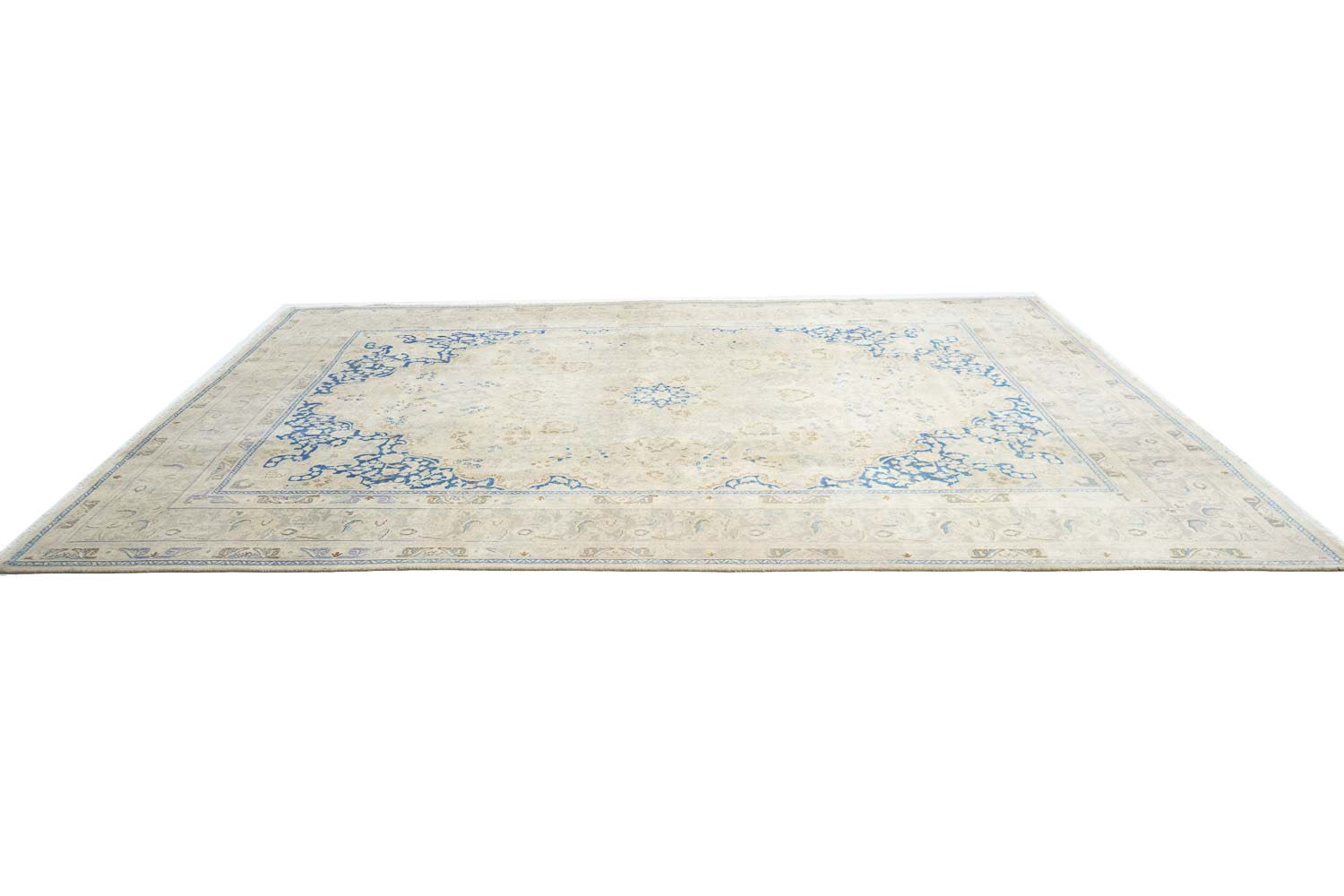 9'6x12'8 Hand Knotted Floral Traditional Wool Oriental Rug - Image 7