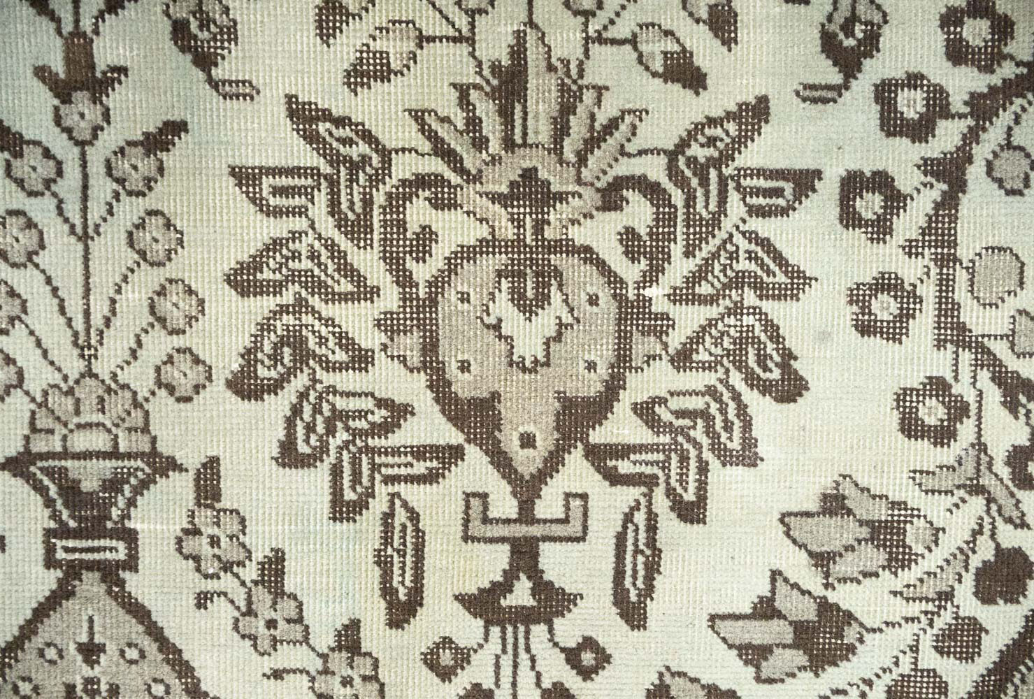 9'8x13'1 Hand Knotted Floral Traditional Wool Oriental Rug - Image 10