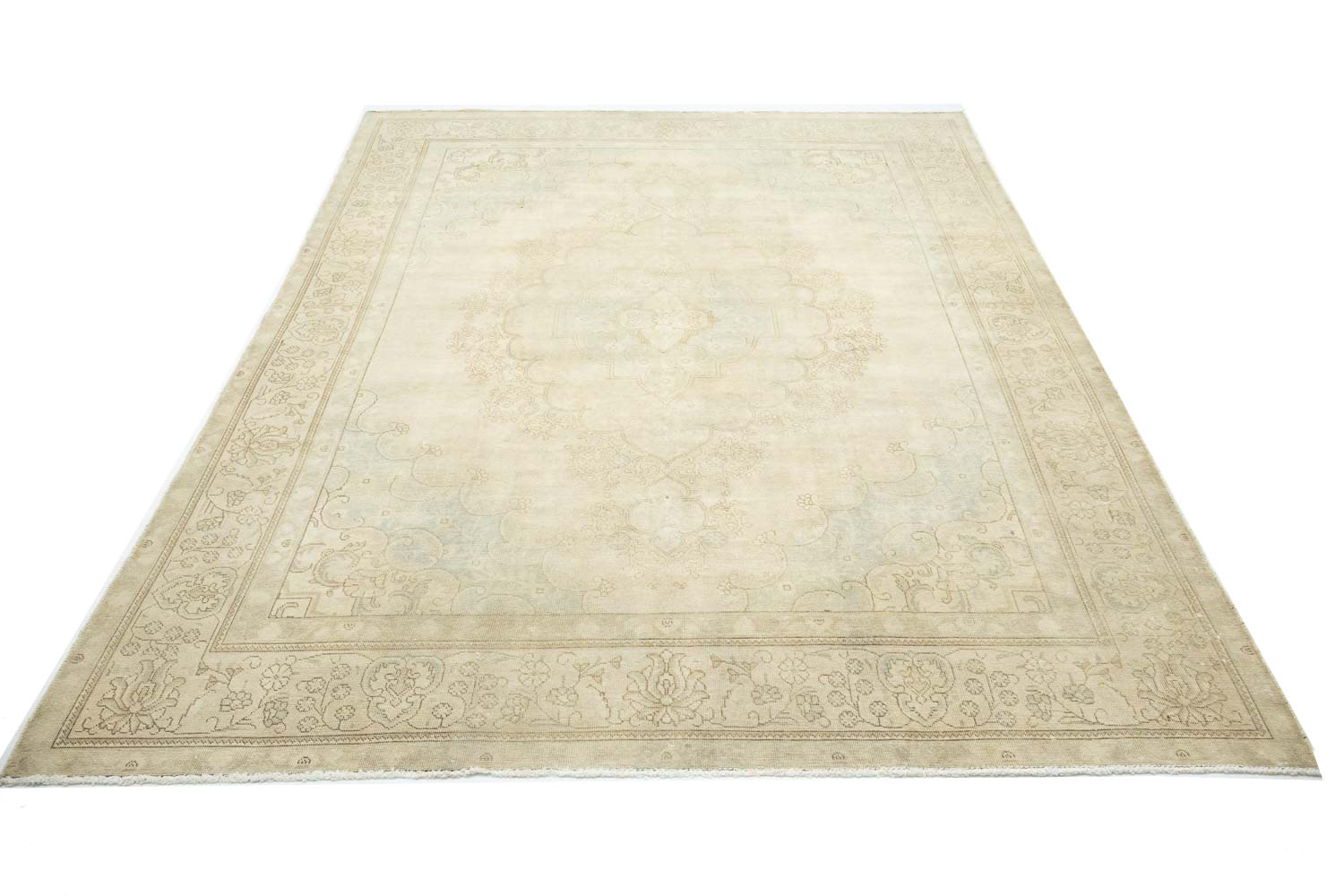 9'6x12'10 Hand Knotted Floral Traditional Wool Oriental Rug - Image 5