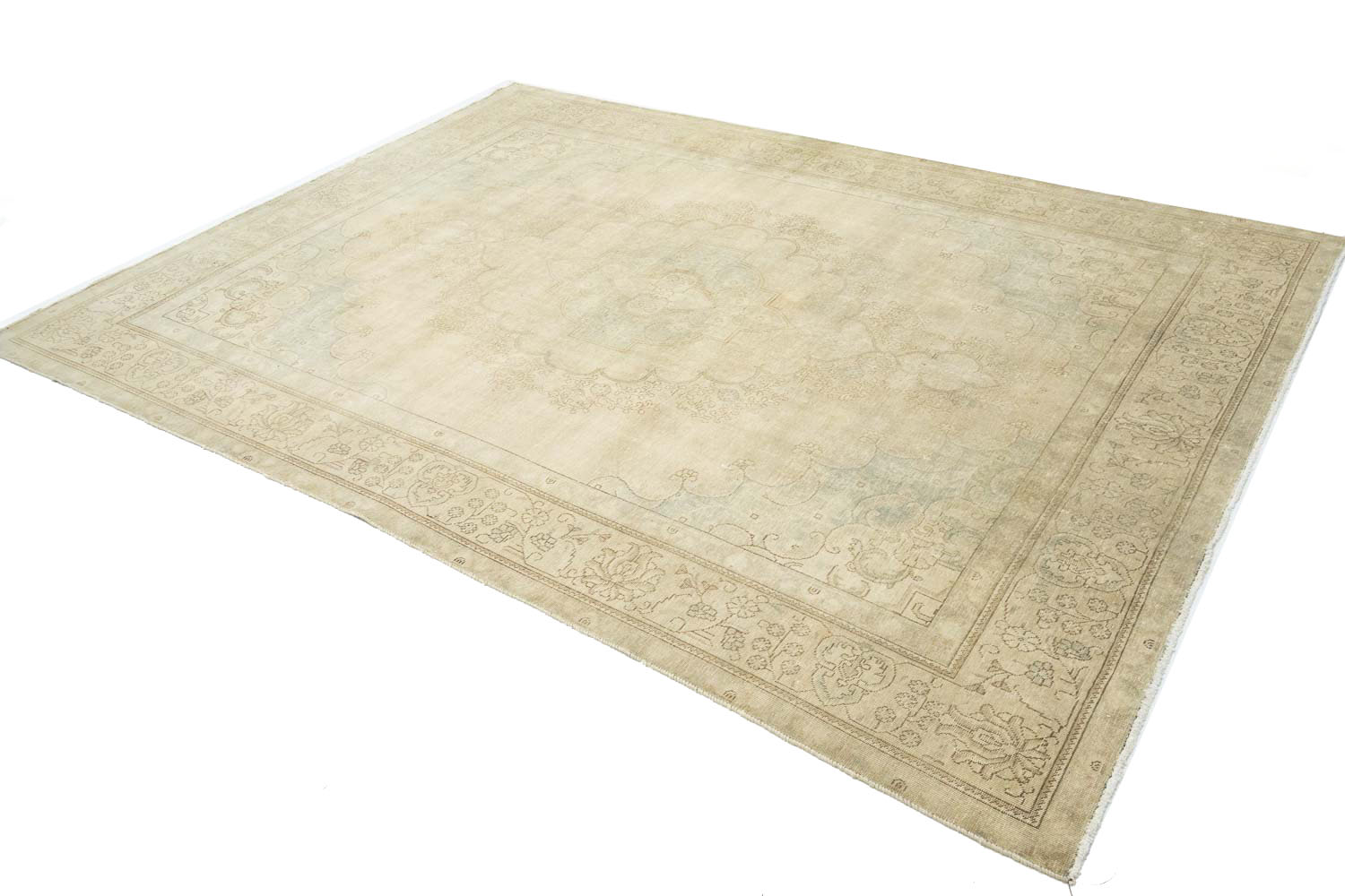 9'6x12'10 Hand Knotted Floral Traditional Wool Oriental Rug - Image 6