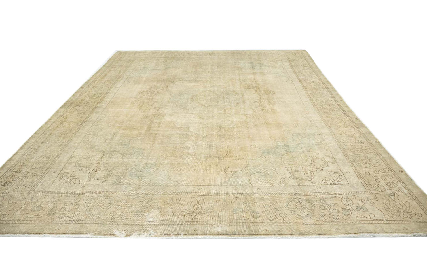 9'6x12'10 Hand Knotted Floral Traditional Wool Oriental Rug - Image 3