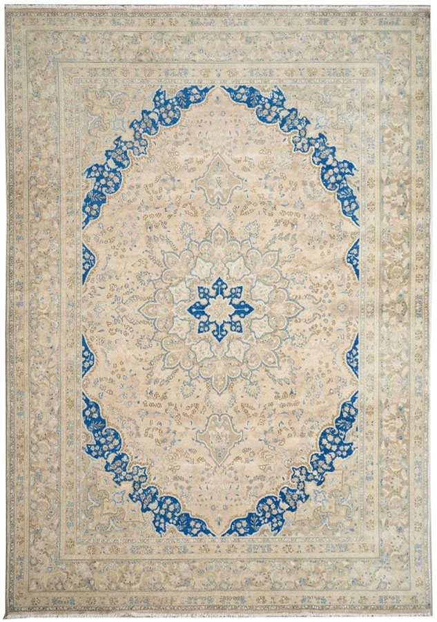 9'7x12'10 Hand Knotted Floral Traditional Wool Oriental Rug - Image 1