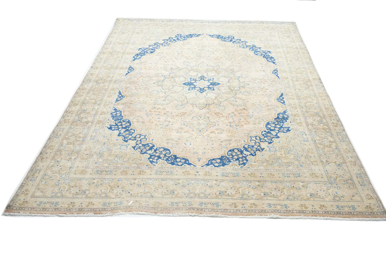 9'7x12'10 Hand Knotted Floral Traditional Wool Oriental Rug - Image 3