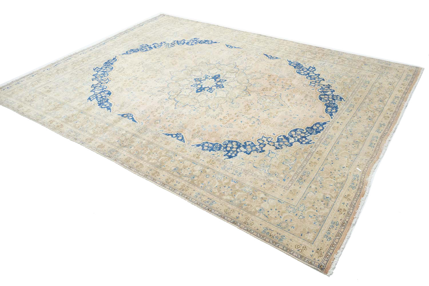 9'7x12'10 Hand Knotted Floral Traditional Wool Oriental Rug - Image 4