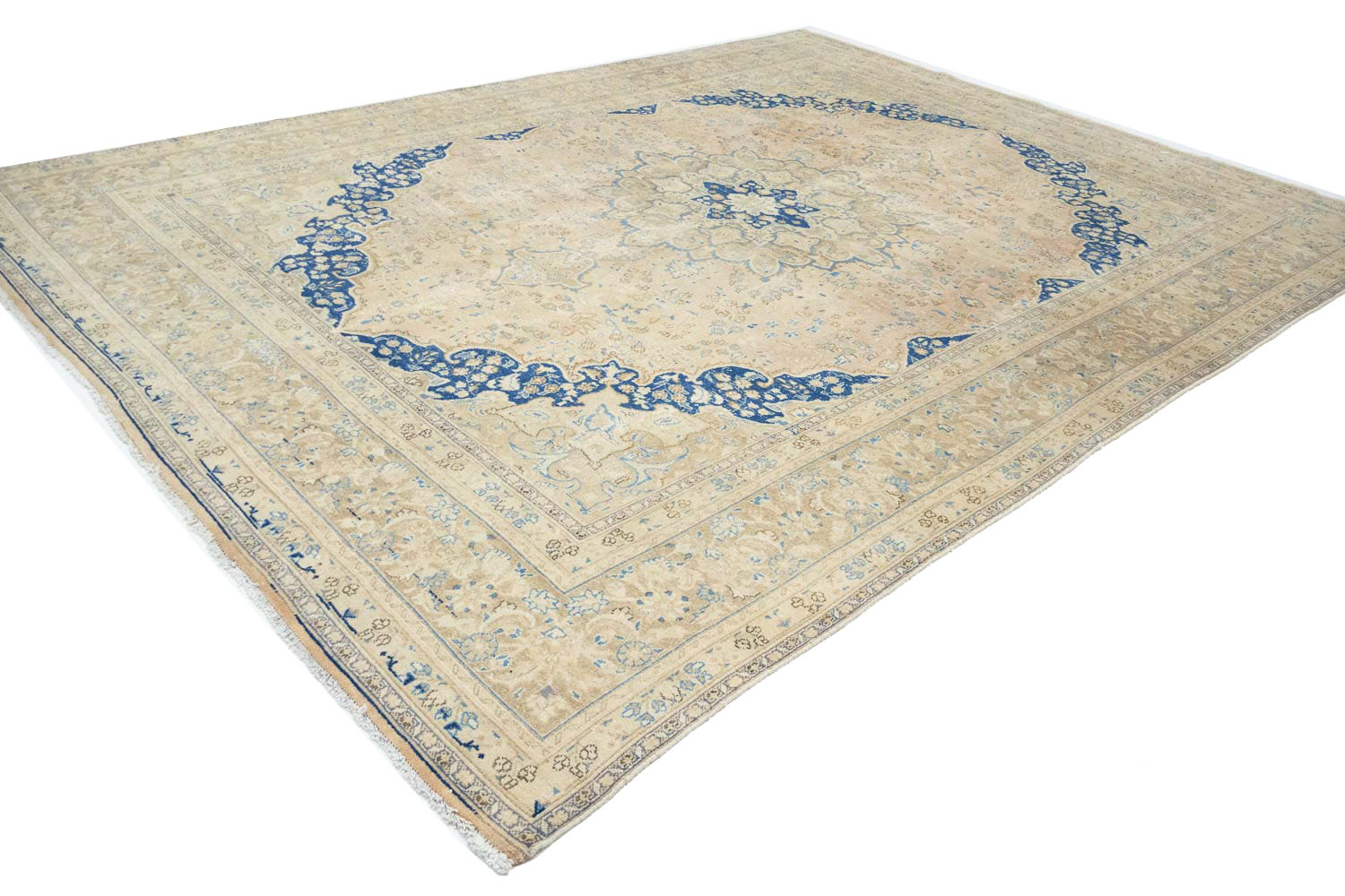 9'7x12'10 Hand Knotted Floral Traditional Wool Oriental Rug - Image 5
