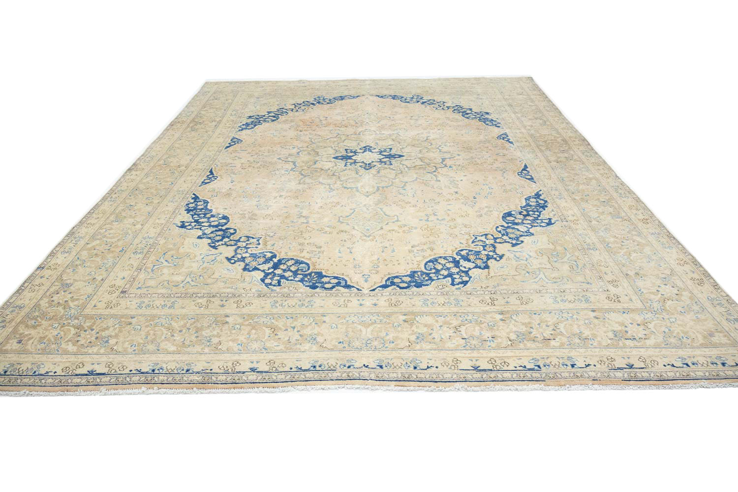 9'7x12'10 Hand Knotted Floral Traditional Wool Oriental Rug - Image 6
