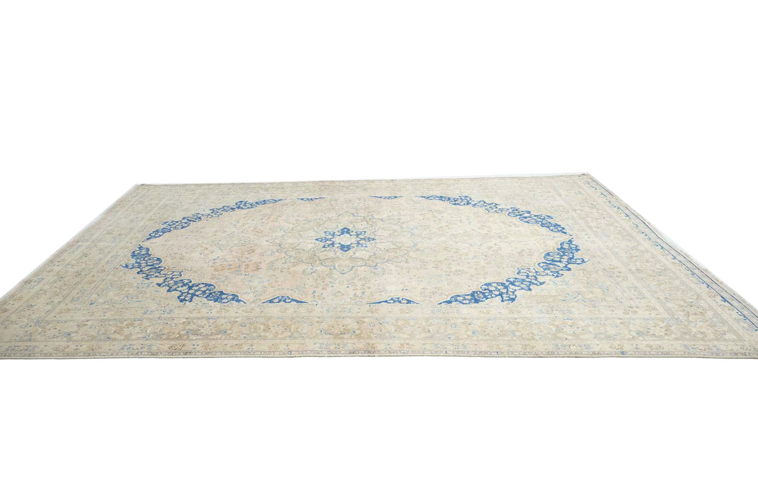 9'7x12'10 Hand Knotted Floral Traditional Wool Oriental Rug - Image 7
