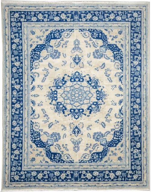 9'8x12'7 Hand Knotted Floral Traditional Wool Oriental Rug