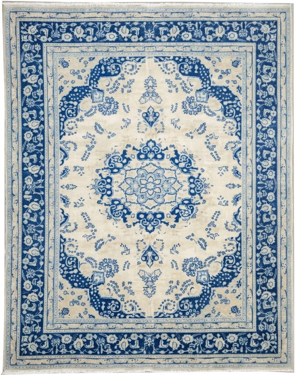 9'8x12'7 Hand Knotted Floral Traditional Wool Oriental Rug - Image 1