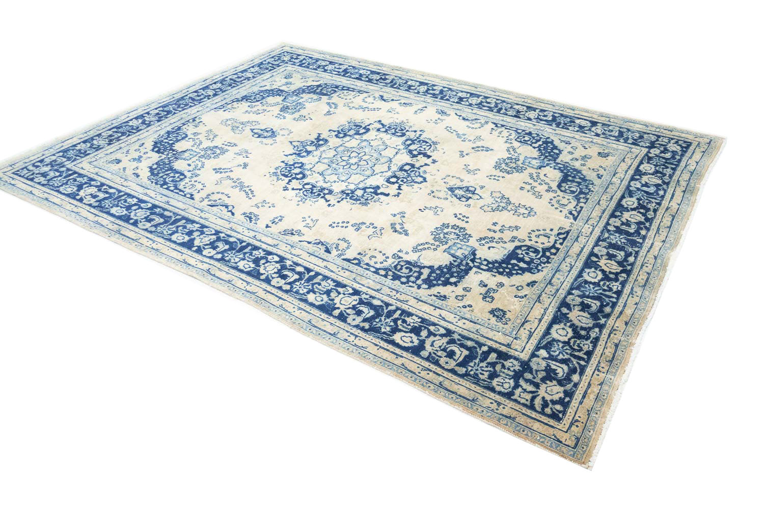 9'8x12'7 Hand Knotted Floral Traditional Wool Oriental Rug - Image 4