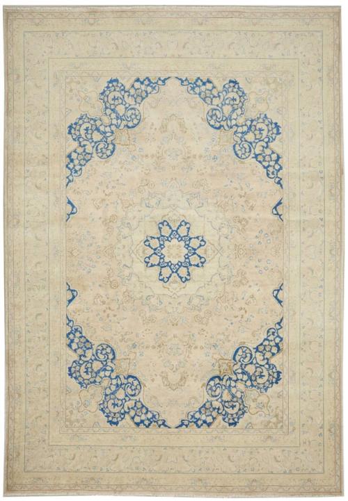 9'7x12'8 Hand Knotted Floral Traditional Wool Oriental Rug