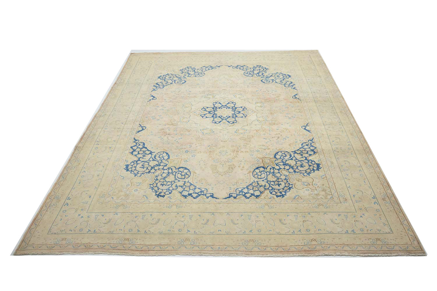 9'7x12'8 Hand Knotted Floral Traditional Wool Oriental Rug - Image 3