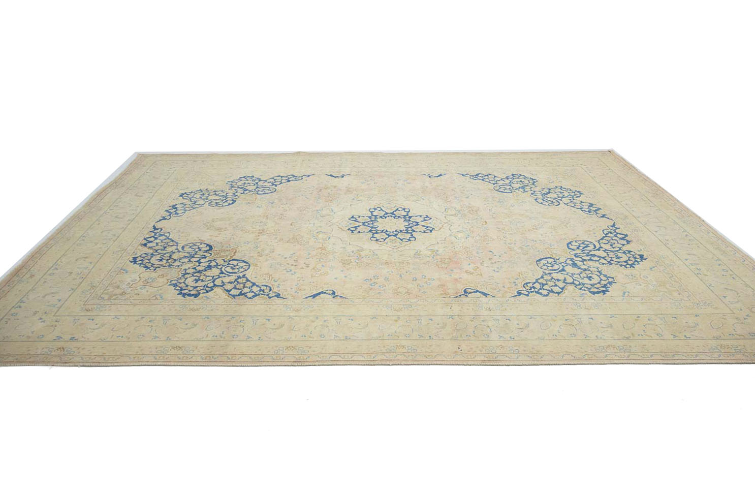 9'7x12'8 Hand Knotted Floral Traditional Wool Oriental Rug - Image 7
