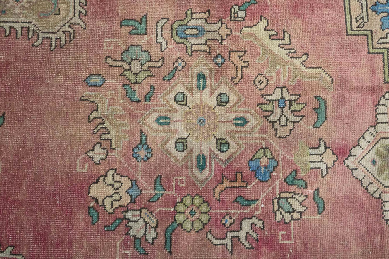 9'8x13'0 Hand Knotted Floral Traditional Wool Oriental Rug - Image 13