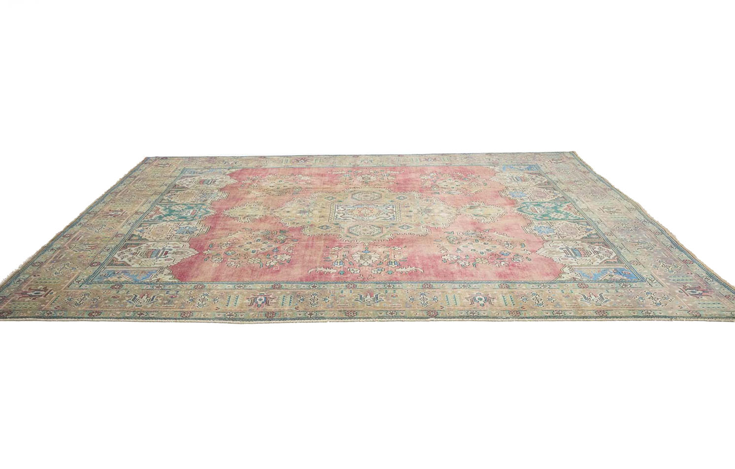 9'8x13'0 Hand Knotted Floral Traditional Wool Oriental Rug - Image 7