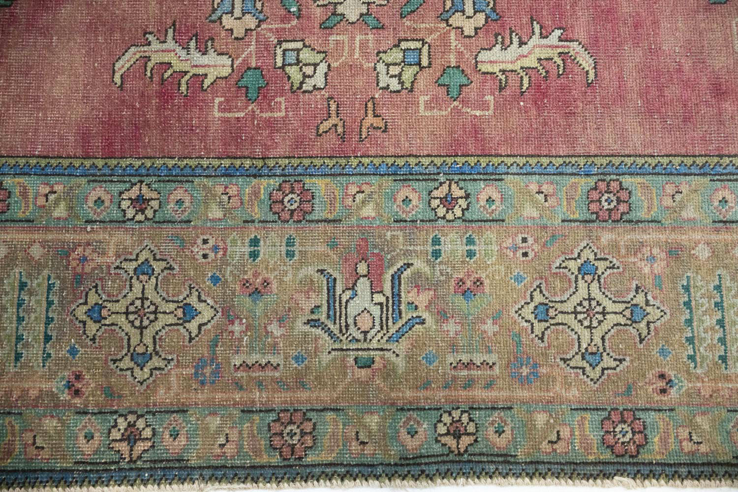 9'8x13'0 Hand Knotted Floral Traditional Wool Oriental Rug - Image 12